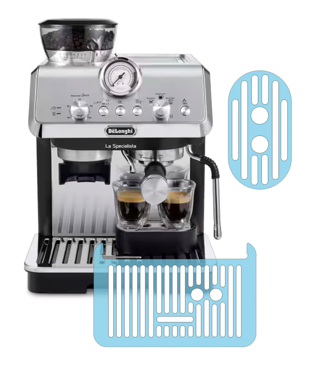 5 x Schutzfolie - Kratzschutz passend für DeLonghi Siebträgermaschine La Specialista Arte/Arte Evo E