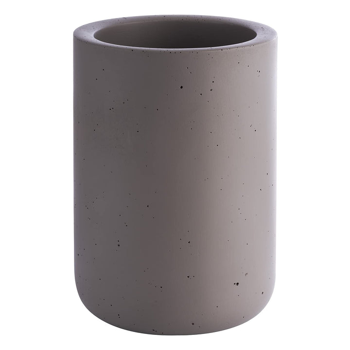 Flaschenkühler „Concrete“, hochwertiger Sektkühler aus Beton, 12 x 19 cm, möbelschonende Unterseite,