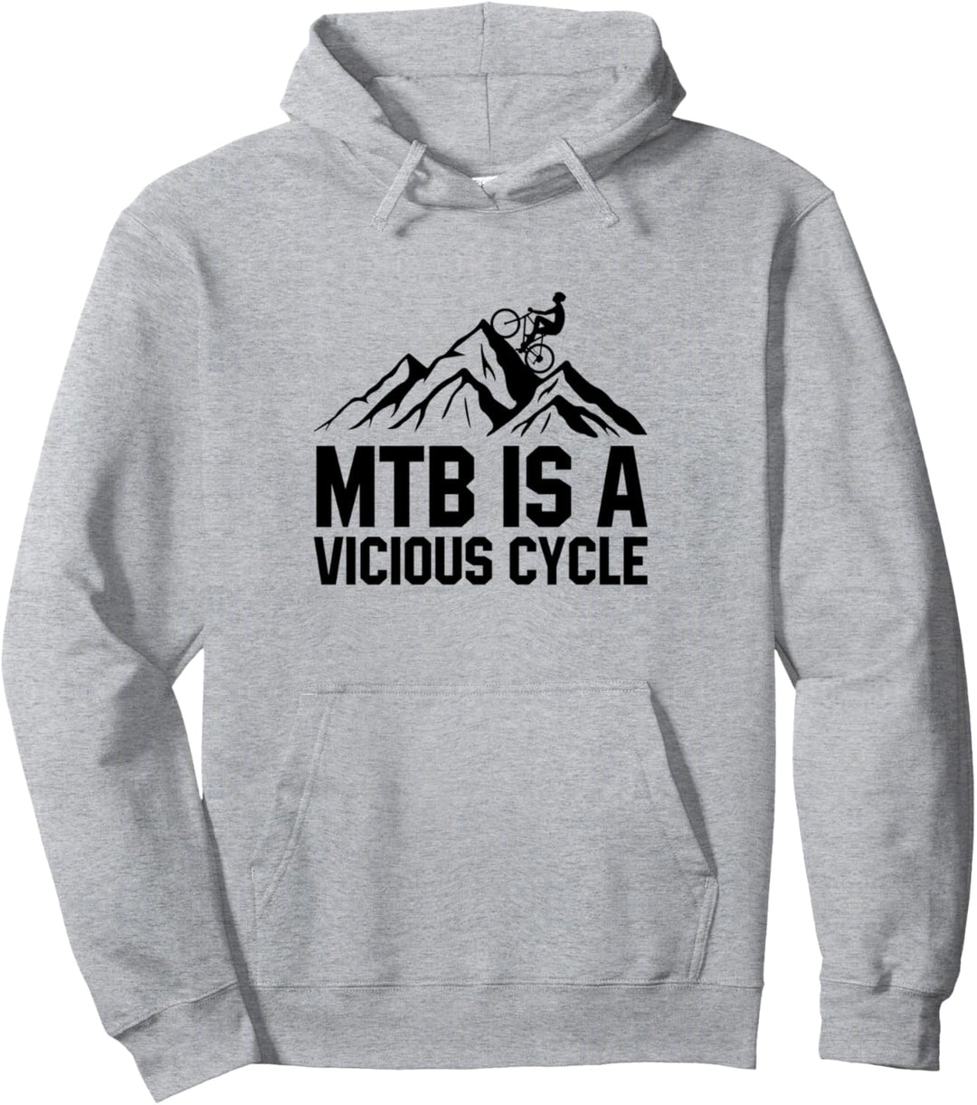 Lustiges Mountainbike-Zitat für Herren und Damen, MTB, Mountainbiker Pullover Hoodie