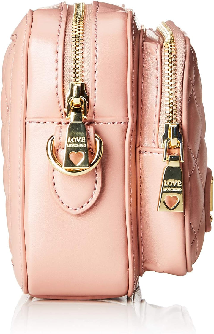 Love Moschino Damen Quilted Nappa Pu umhängetasche, 15x10x15 Centimeters (W x H x L) Pink (Rosa), Pi