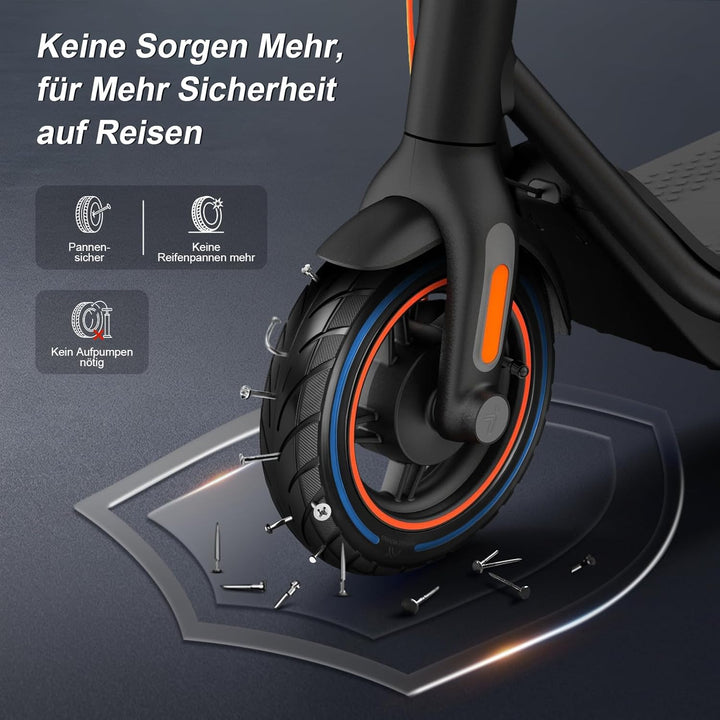 10x2,125 Vollreifen 250x54 Solide Reifen für Xiaomi 4/4Pro(gen1)/4Lite(gen2)/Ninebot F40D2/D38D Elek