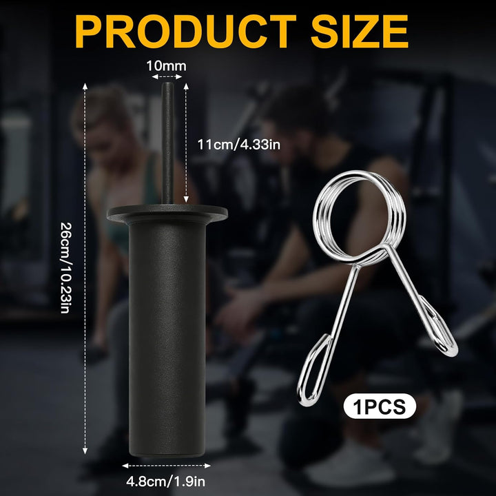 Gym Pin für Zusatzgewicht, Weight Stack Pin mit Federclip, Durchmesser 10 mm, Länge 110 mm, Tragbare