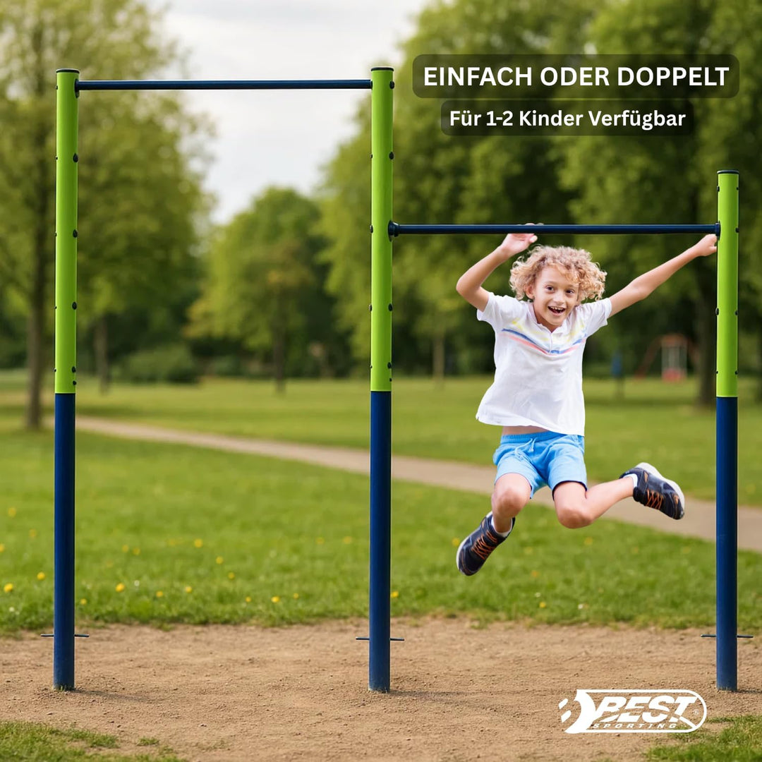 Best Sporting Unisex – Erwachsene Doppel Turn Reck, Doppel-241 cm, One Size Doppel - 241 Cm