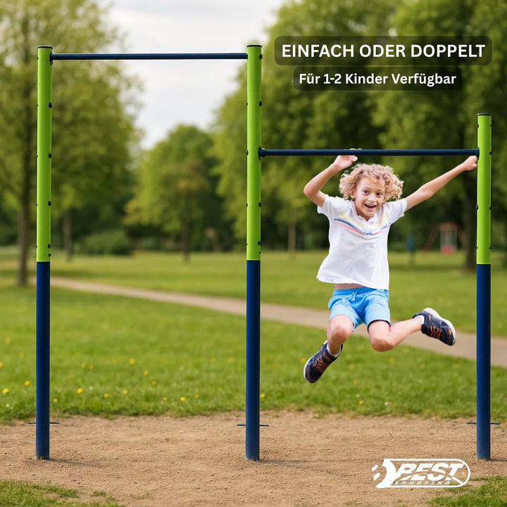 Best Sporting Unisex – Erwachsene Doppel Turn Reck, Doppel-241 cm, One Size Doppel - 241 Cm