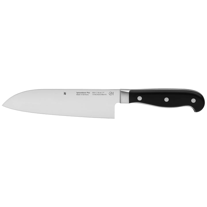 WMF Spitzenklasse Plus Santoku Messer 32 cm, Made in Germany, Messer geschmiedet, Performance Cut, S