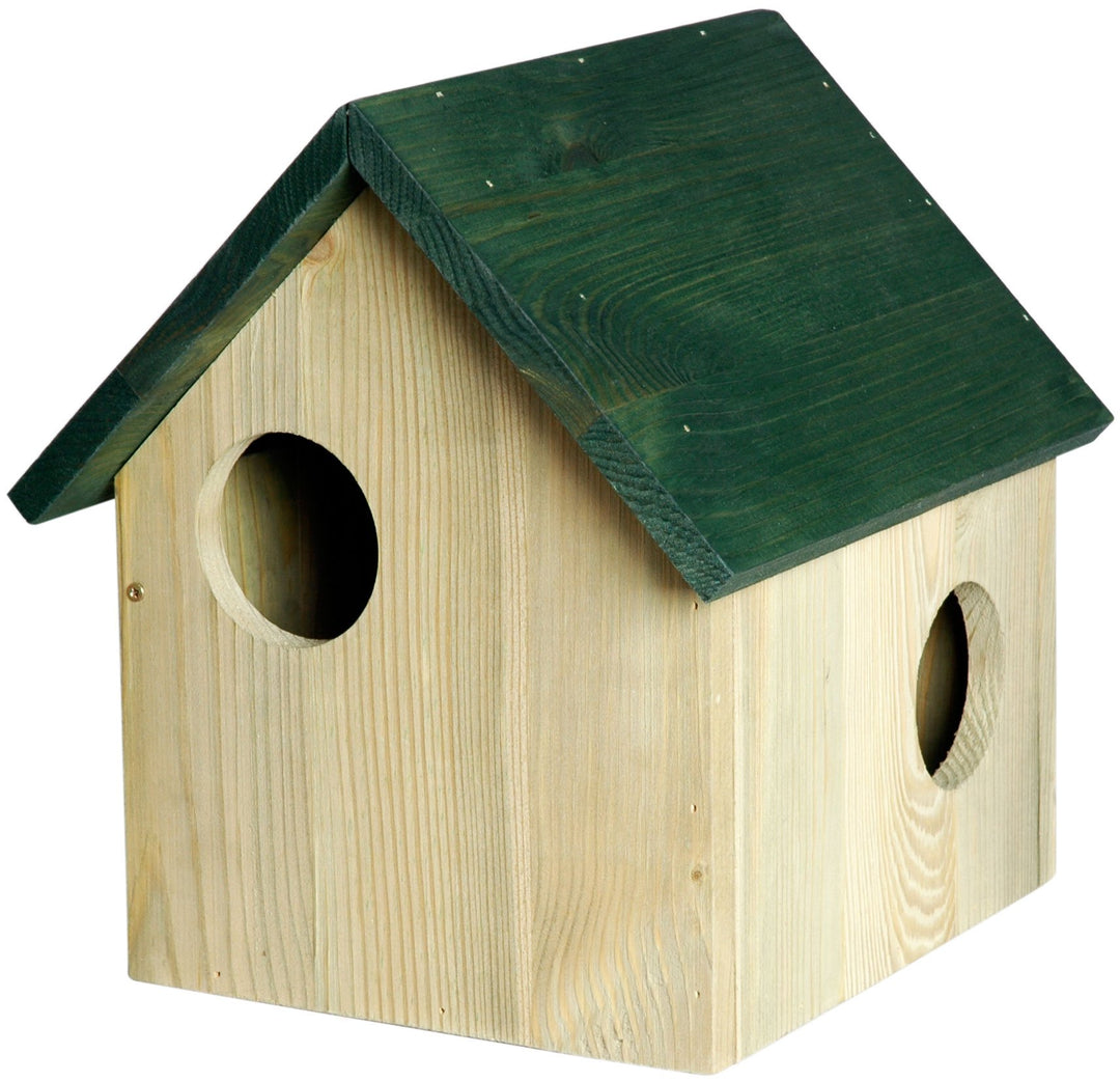dobar® 22221 Eichhörnchenkobel - Eichhörnchenhaus aus Massivholz - Futterhaus für Eichhörnchen - Eic