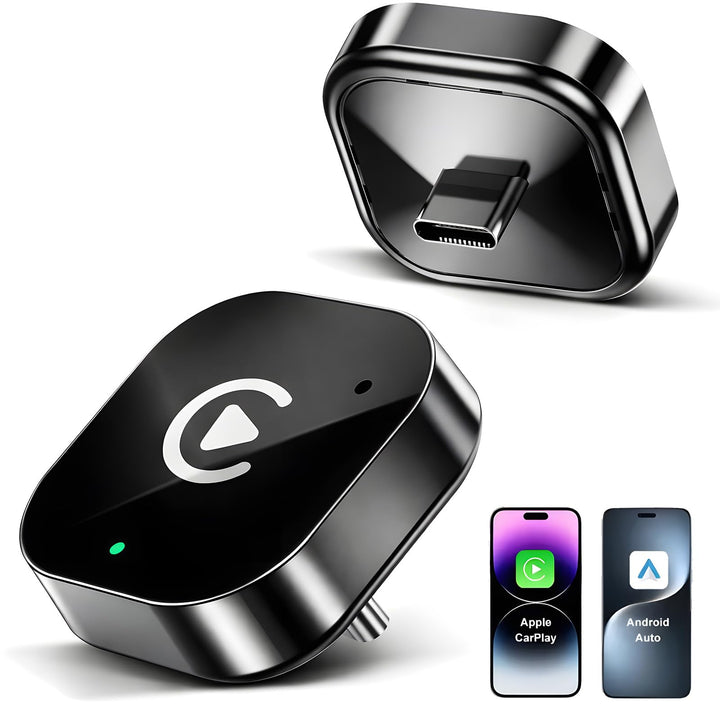 USB‑C Wireless-CarPlay- und Android-Auto-Adapter, Kabelgebunden-zu-Kabellos-Dongle | Plug & Play, ko