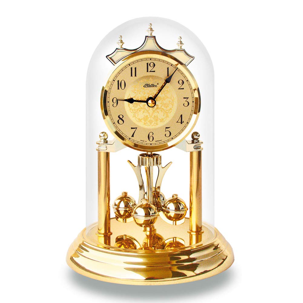 HALLER Quarz-Jahresuhr Agnes, klassisches Modell, made in Germany, 4/4-Westminster- und Bim-Bam-Schl