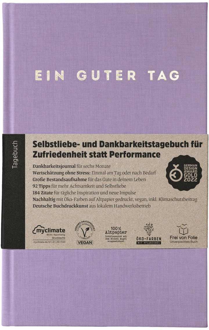 Ein guter Tag, Selbstliebe- und Dankbarkeitstagebuch. Nur 5-6 Minuten am Tag. Für Dankbarkeit, Achts