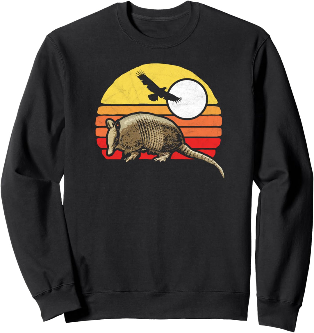Armadillo & Sun Vintage 80s Distressed Graphic Sweatshirt