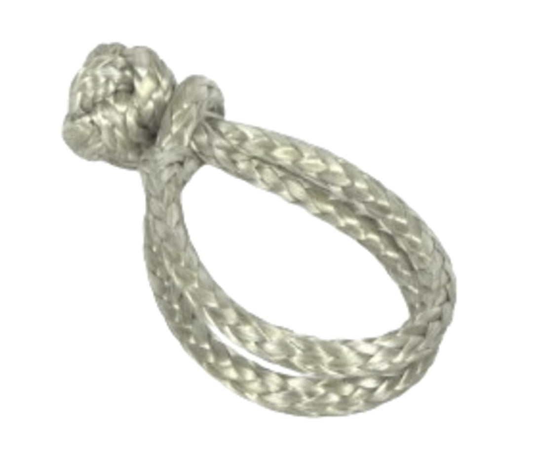 Tauwerkschäkel D-2 aus Dyneema, 6 mm, Silber - Bruchlast mehr als 3000kg silber 6mm, silber 6mm