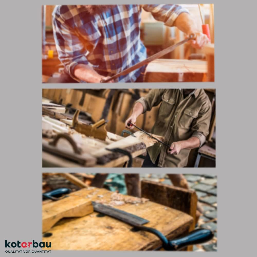 KOTARBAU® Geschmiedetes Zugmesser 61cm mit gebogener Klinge 30cm Wagnermesser Ziehmesser für Holz