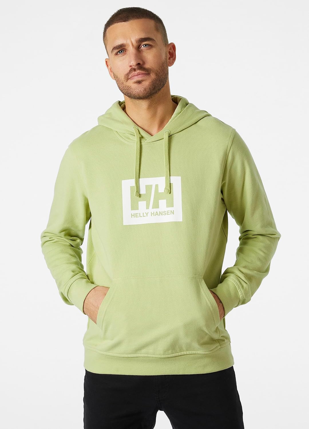 Helly Hansen Herren HH Box Kapuzenpullover, Geeister Matcha