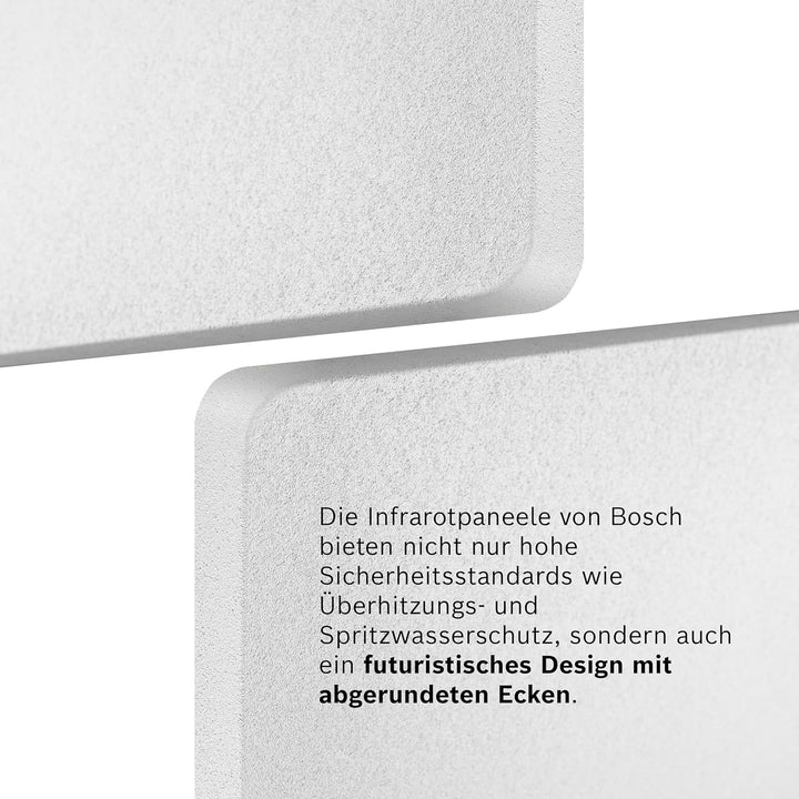 Bosch Heat Infrared 4000 P - Infrarot Wandheizung mit Set aus Funkregler und Steckdosenadapter - Ene