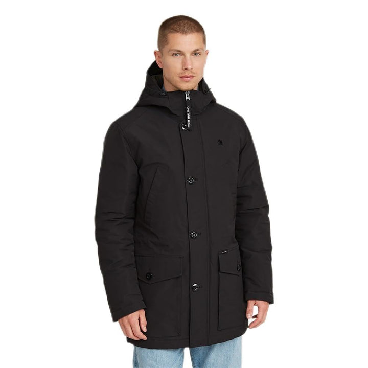 G-STAR Herren Vodan Padded Hooded Parka S Schwarz (dk black D26402-D908-6484), S Schwarz (dk black D