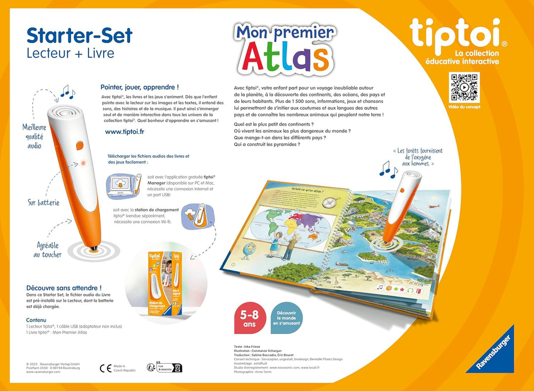 Ravensburger 00000177 tiptoi Starter Atlas, Moyen