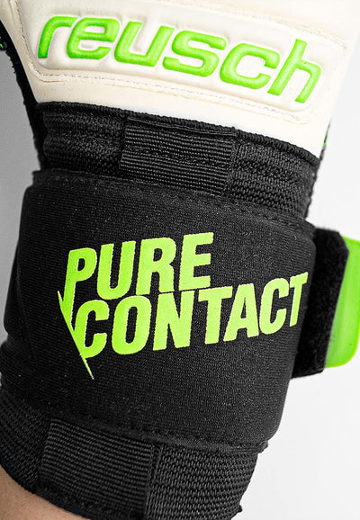Reusch Pure Contact Gold Unisex Torwarthandschuhe mit Innennaht Schnitt und Grip Gold Belag, geeigne