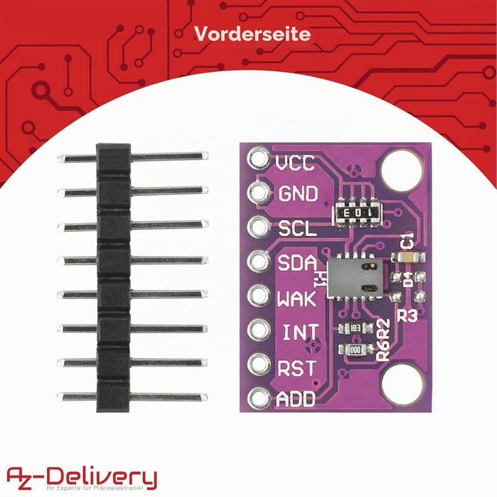 AZDelivery 5 x Kohlendioxid-Gassensor Metalloxid Sensor mit hochempfindlichem On-Board-Detektionssen