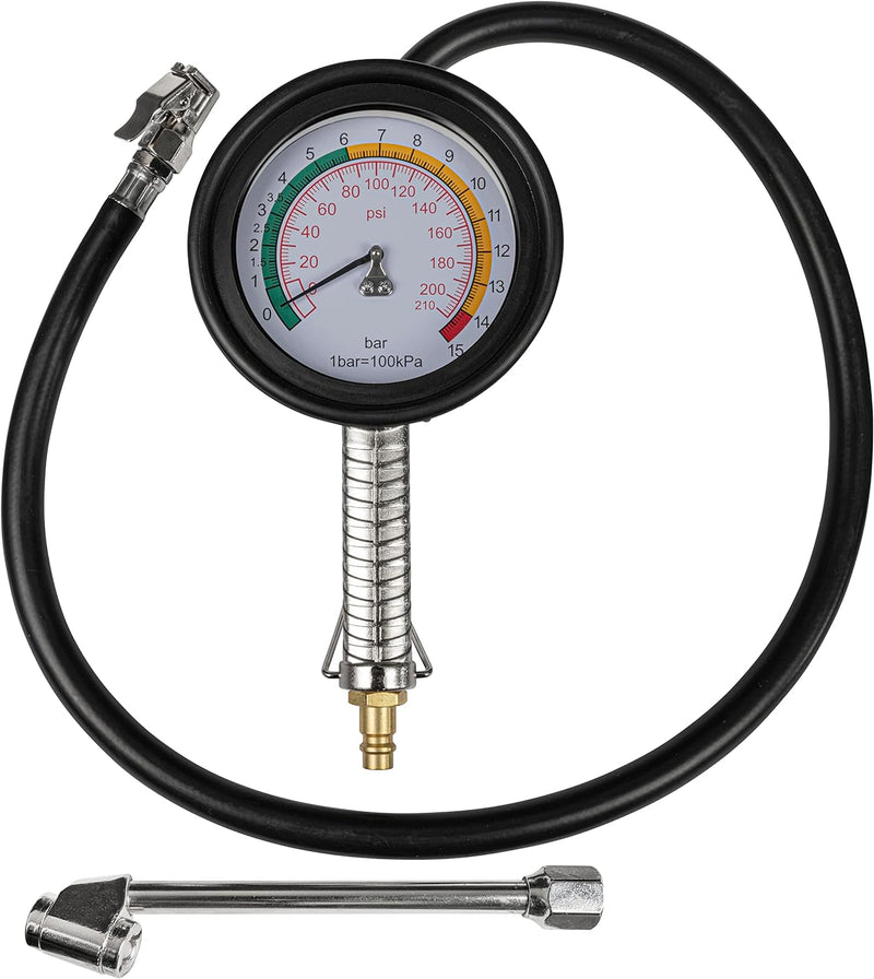 Güde 2752 Reifenfüller "Profi" Luftdruckprüfer bis 11bar, grosses Manometer