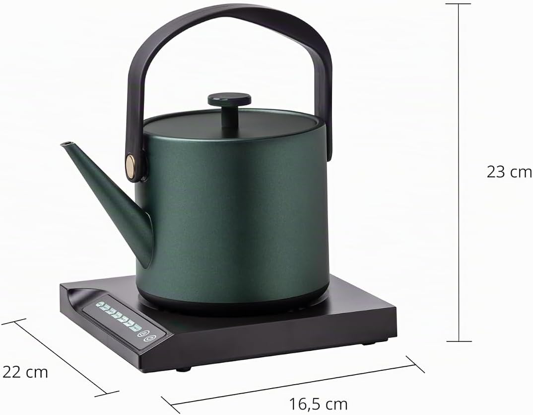 Unold 18217 Blitzkocher Jade, Wasserkocher, 1.000 W, 0,6L – 360° drehbar, mit Warmhaltefunktion, 7 w