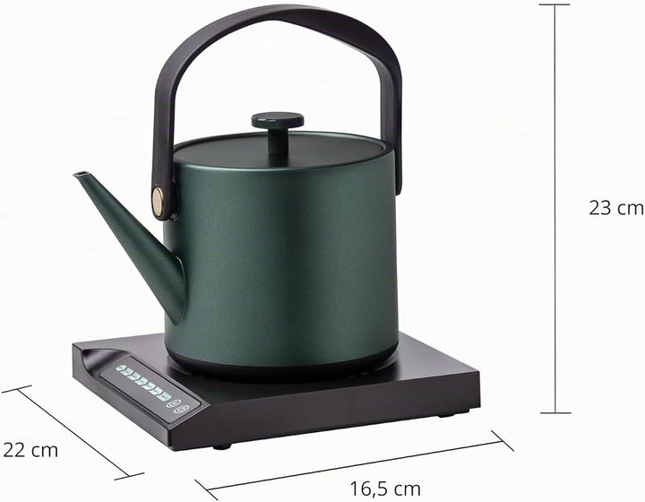 Unold 18217 Blitzkocher Jade, Wasserkocher, 1.000 W, 0,6L – 360° drehbar, mit Warmhaltefunktion, 7 w