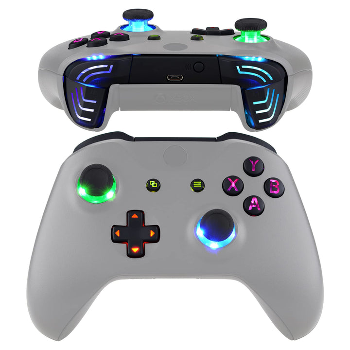 eXtremeRate LED Taste für Xbox One S/X Controller,Leuchttasten Bleuchtung Knöpfe D-pad Sticks ABXY M