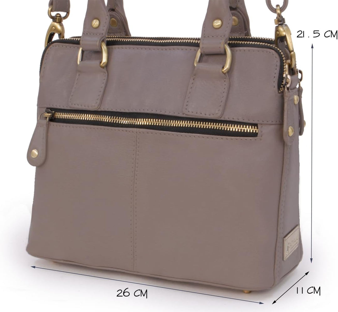 Catwalk Collection Handbags - Leder - Schultertragetasche/Umhängetasche/Shopper/Tote - Handtasche mi