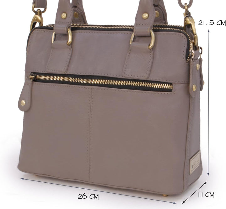 Catwalk Collection Handbags - Leder - Schultertragetasche/Umhängetasche/Shopper/Tote - Handtasche mi