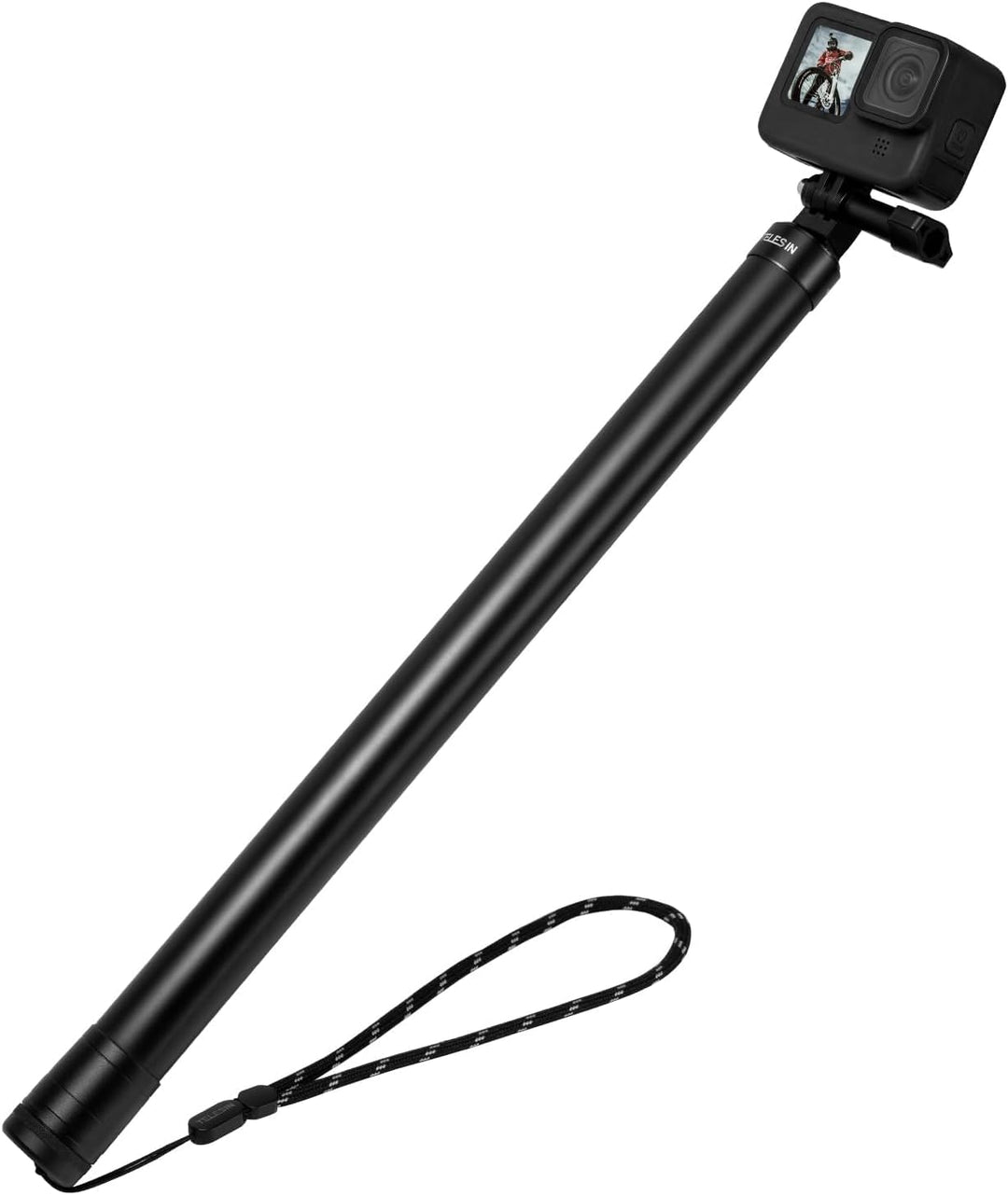 TELESIN 3M/118 Langes Carbon-Handheld-Selfie-Stick Ausziehbares Pol-Einbeinstativ für GoPro Max Hero
