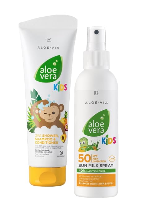 LR Aloe Vera Kinder Sommerpflege-Set, Körperlotion & Sonnencreme (gross)