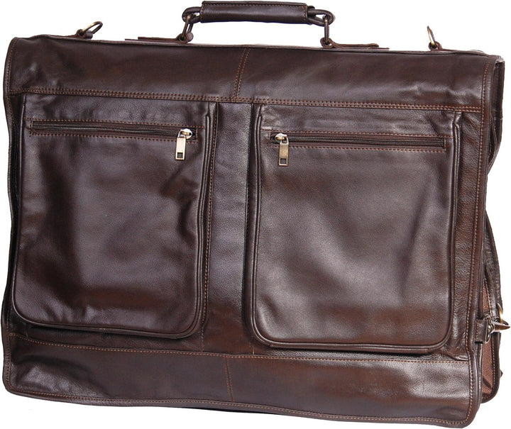 House Of Leather , Damen Herren Unisex-Erwachsene Kleidertasche braun braun L