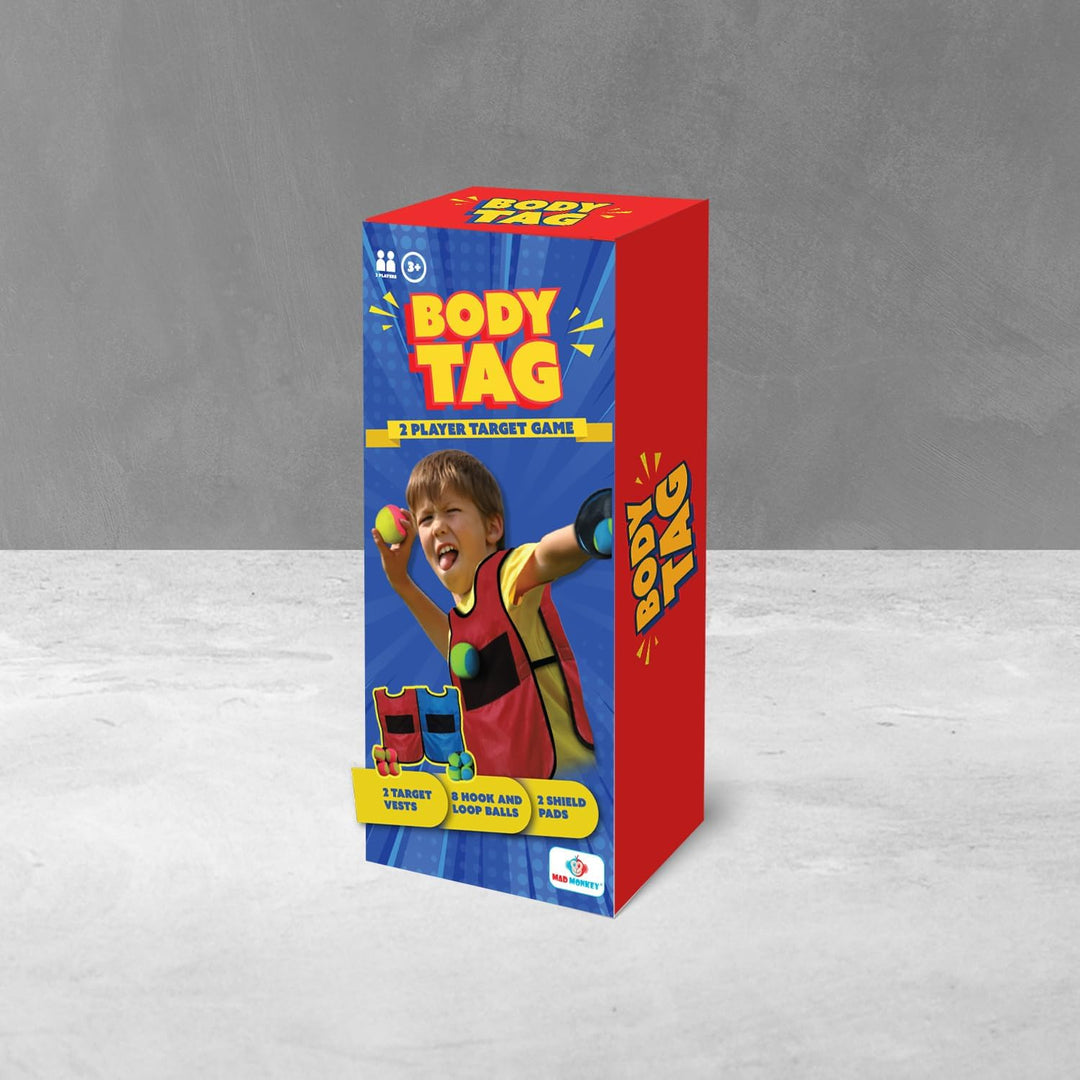 Mad Monkey - Standspiel Body Tag, Blau, Rot