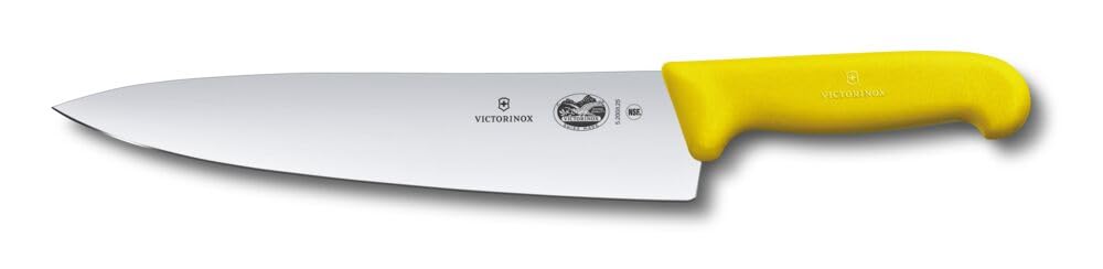 Victorinox Fibrox Kochmesser, Breites Universalmesser für Fleisch, Fisch, Gemüse und Kräuter, 25 cm,