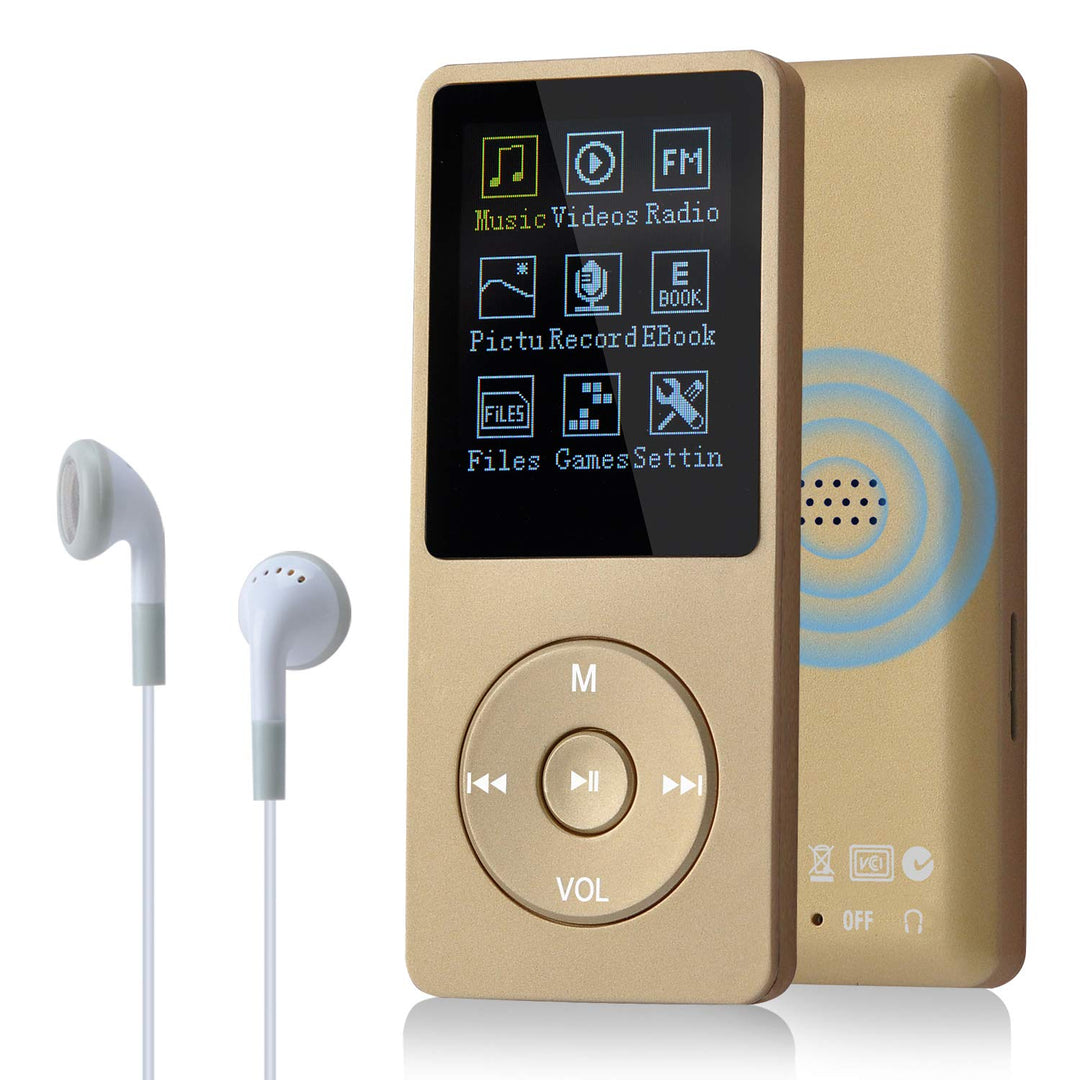 COVVY 8GB Tragbare MP3 Musik Player, Support bis zu 64GB SD Speicherkarte, Lossless Sound HiFi MP3 P