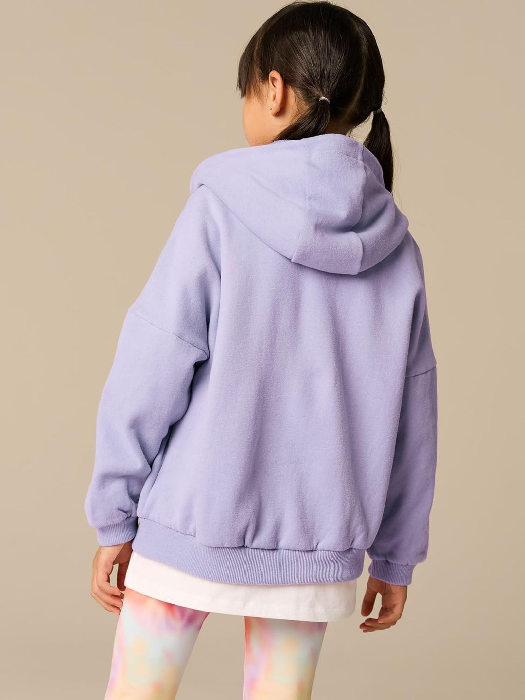 NEXT Mädchen Standard Kapuzenjacke mit durchgehendem Reissverschluss 116 Dusky Purple, 116 Dusky Pur
