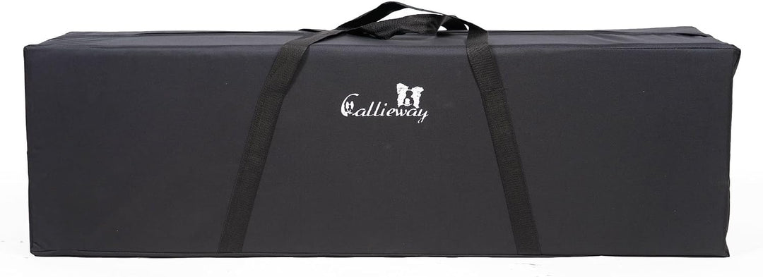 Callieway Agility Soft-Weitsprung - FCI konform (inkl. 4 Ecksteher in orange) blau/himbeer inkl. Eck