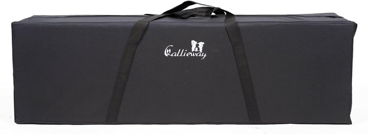 Callieway Agility Soft-Weitsprung - FCI konform (inkl. 4 Ecksteher in orange) blau/himbeer inkl. Eck