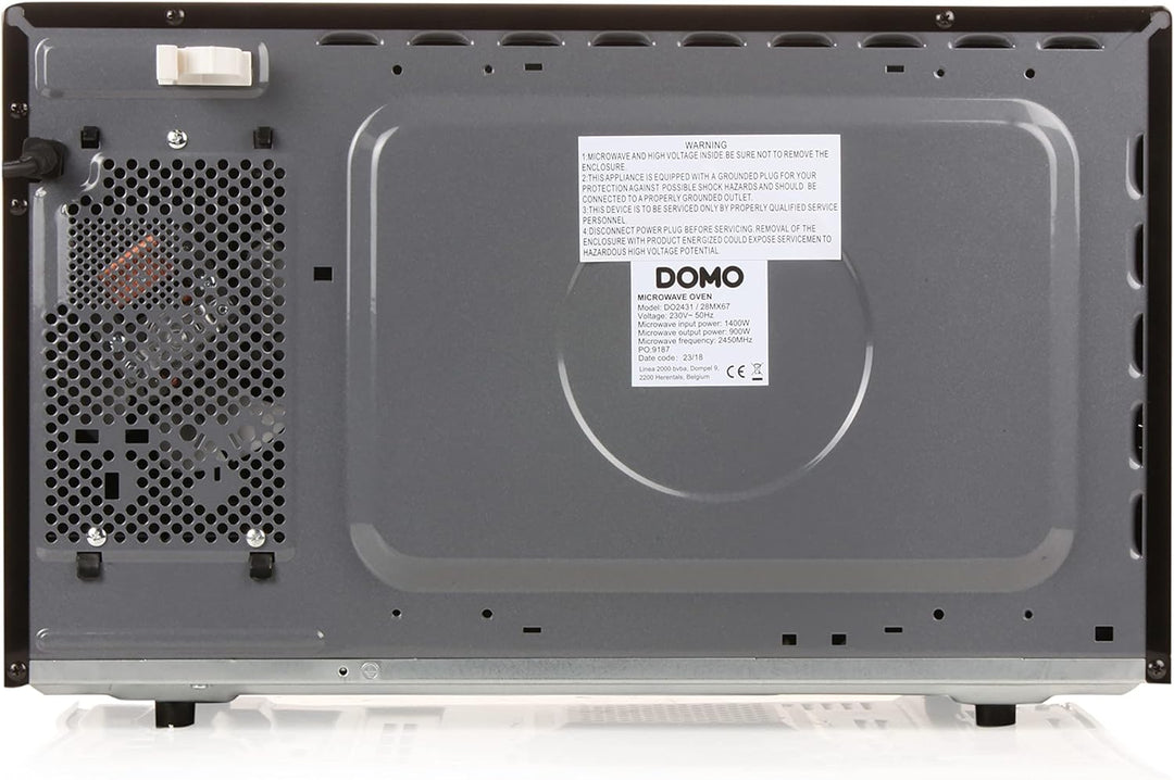 Domo DO2431 Mikrowelle mit Ofen schwarz-silber 30 l