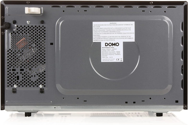 Domo DO2431 Mikrowelle mit Ofen schwarz-silber 30 l