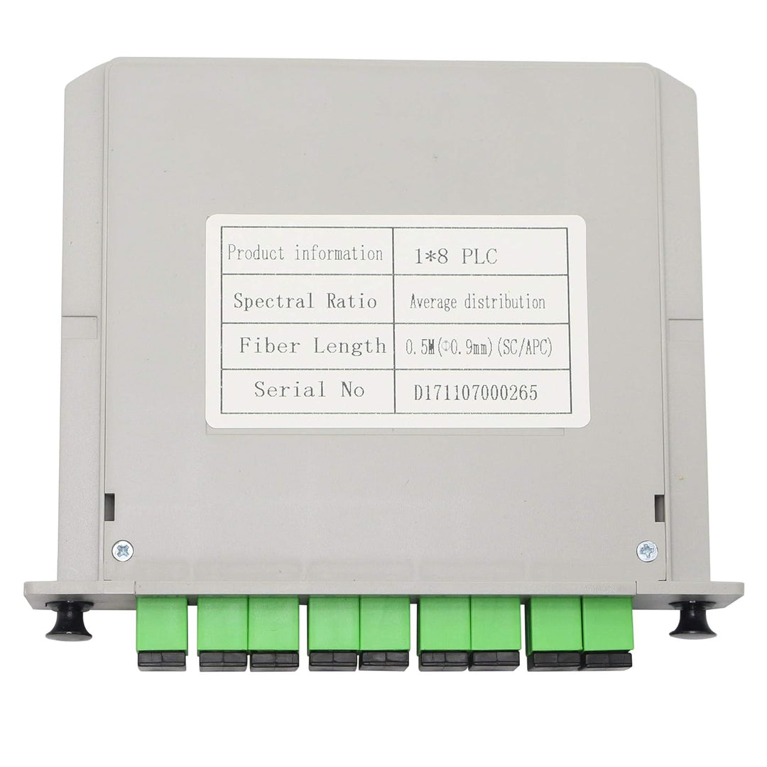 GINTOOYUN 1 x 8 Glasfaser-Splitter SC/APC Splitter Kassettenkarte Einstecken Singlemode für Hausverd