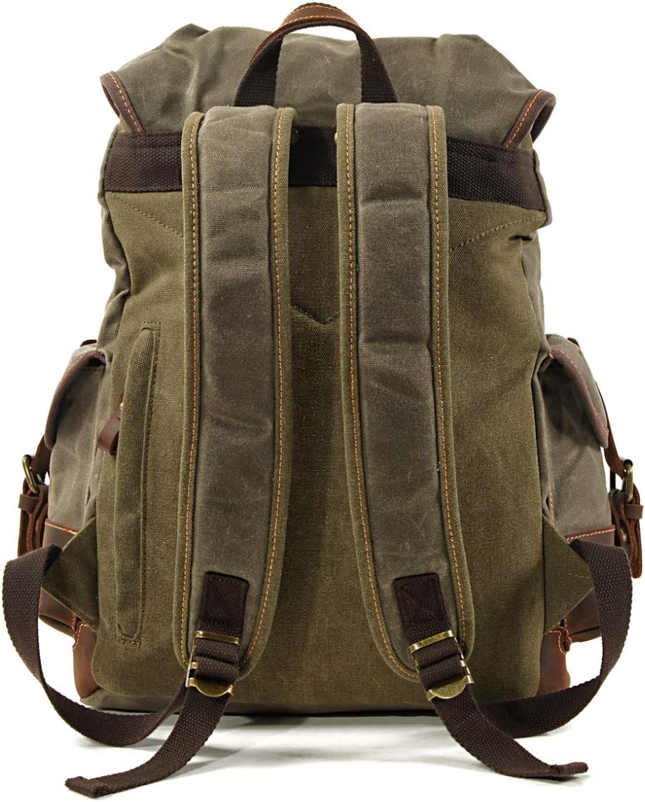 Rucksack Vintage/Canvas Tasche Craftride RG8 für Freizeit 20L grün