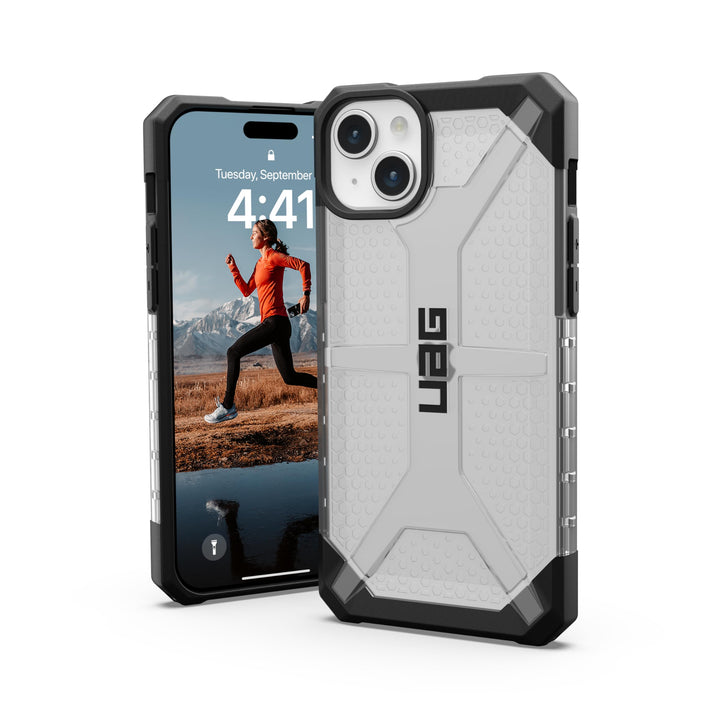URBAN ARMOR GEAR Plasma Hülle kompatibel mit Apple iPhone 15 Plus [Wireless Charging kompatibles Cov