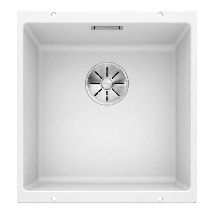 BLANCO SUBLINE 400-U | SILGRANIT weiss | Einbauart: Unterbau | ohne Ablauffernbedienung | 50er Unter