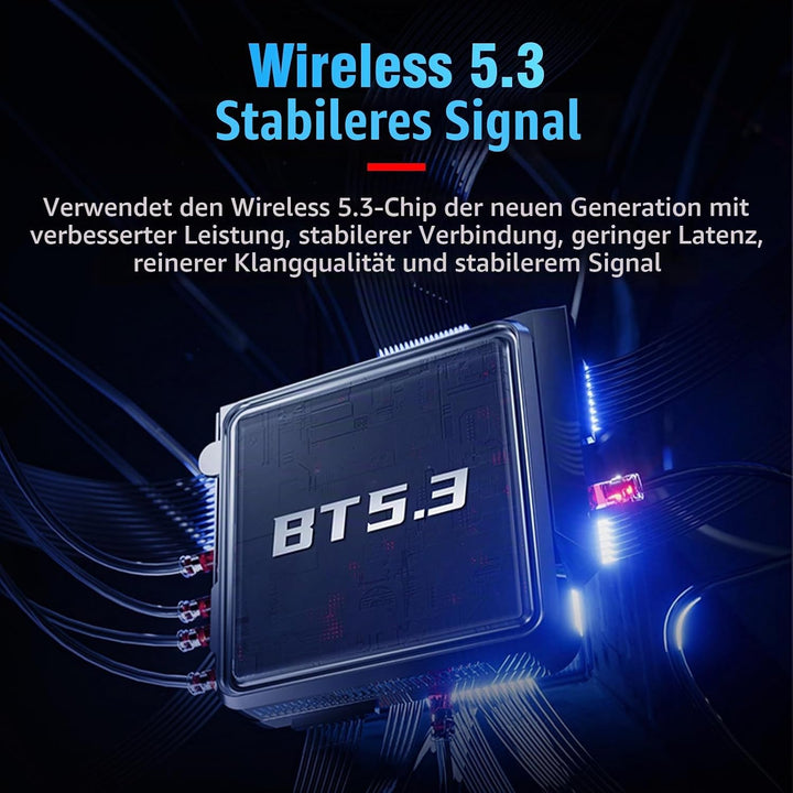 Motorrad Headset,VR2 Motorrad Bluetooth Headset,RGB Schillernde Lichter,DSP&amp;CVC Doppelte Geräuschunt