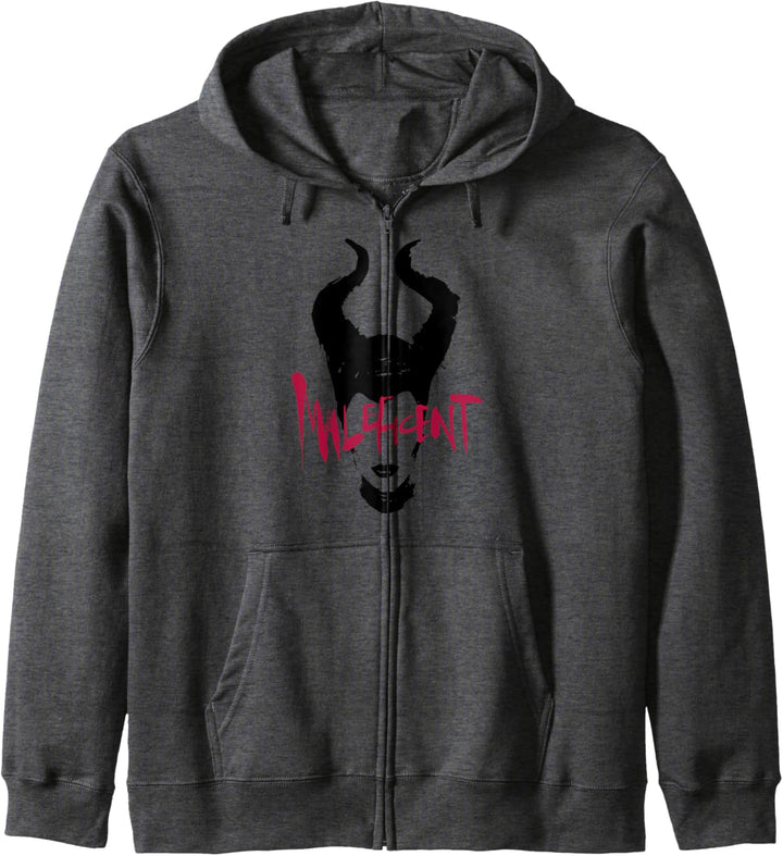 Disney Maleficent Mistress Of Evil Paint Splatter Silhouette Kapuzenjacke