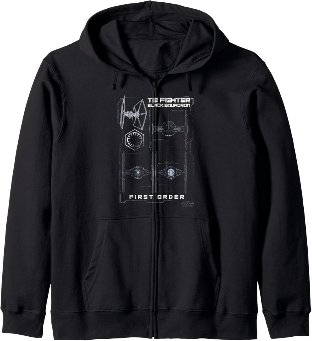 Star Wars The Force Awakens TIE Fighter Black Squadron Kapuzenjacke