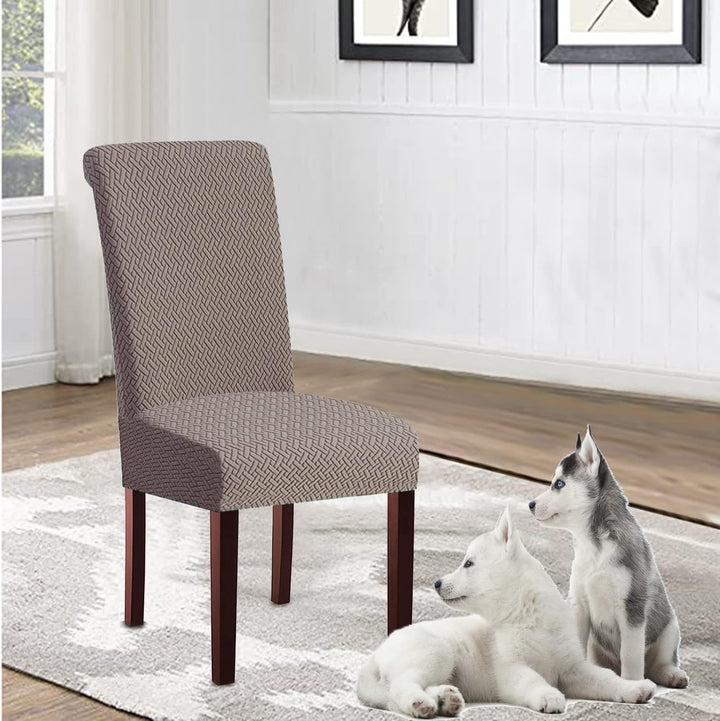 KELUINA Moderne Stuhlhussen 1er/2er/4er/6er Set, Stretch Stulhhussen Schwingstuhl Elastisch Abnehmba
