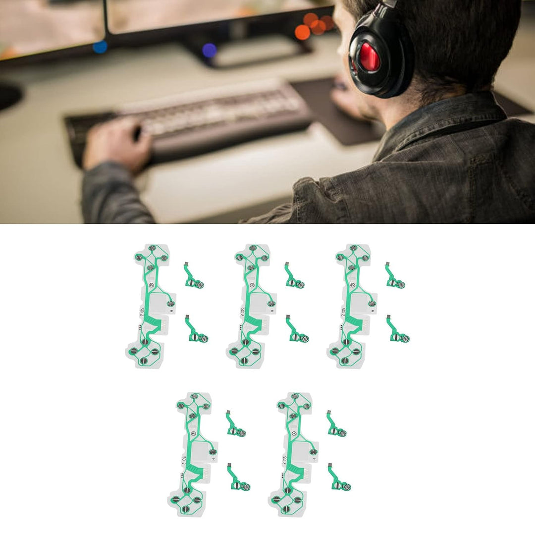 5er-Set Flexibles Flachbandkabel für Griff, Ersatz-Flexband-Leiterplatte, FPC-Gamepad-Griff, Leitfäh