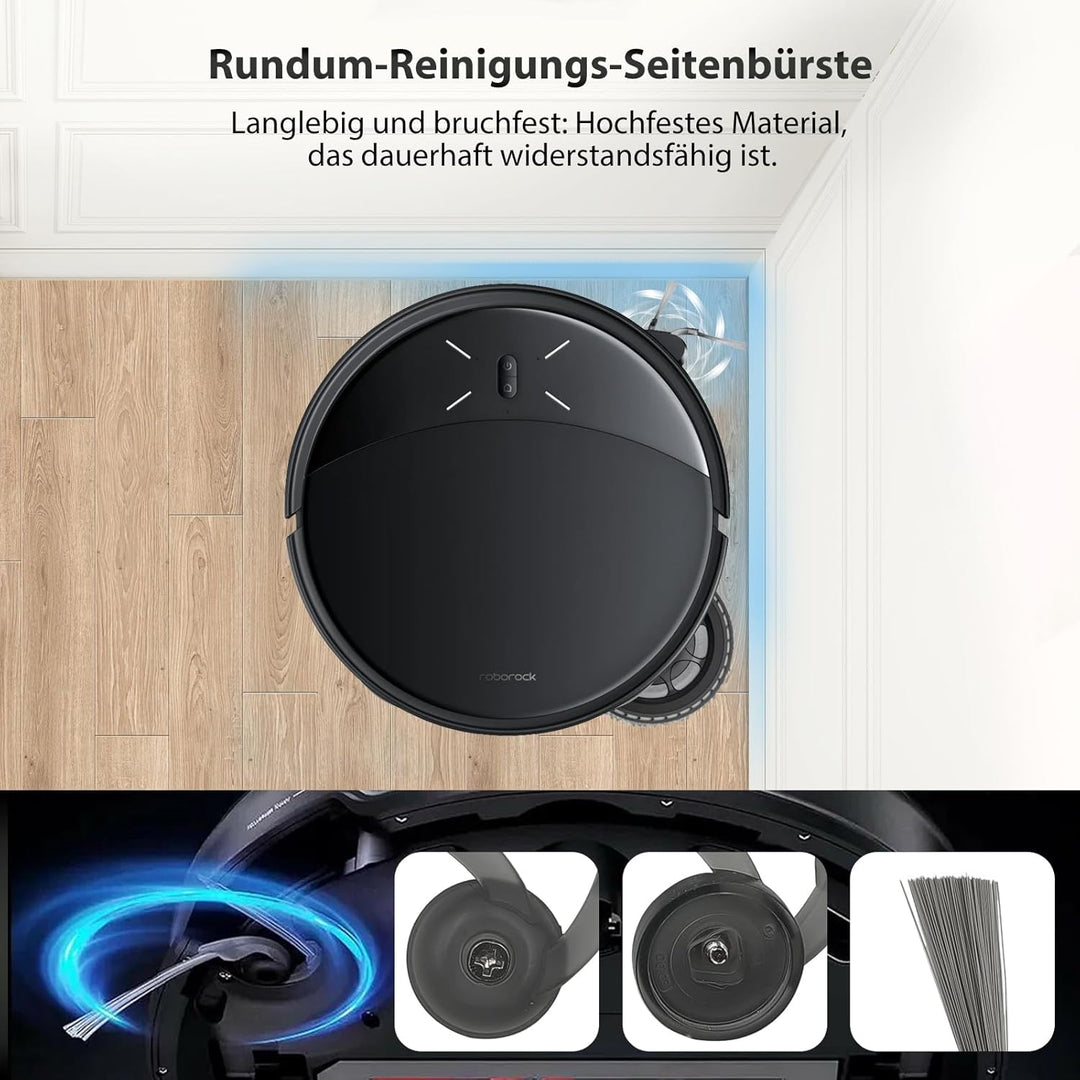 24 Stück Zubehör für Roborock Saros 10R/Qrevo CurvX Staubsauger, Ersatzteile mit 1 Paar Hauptbürste,