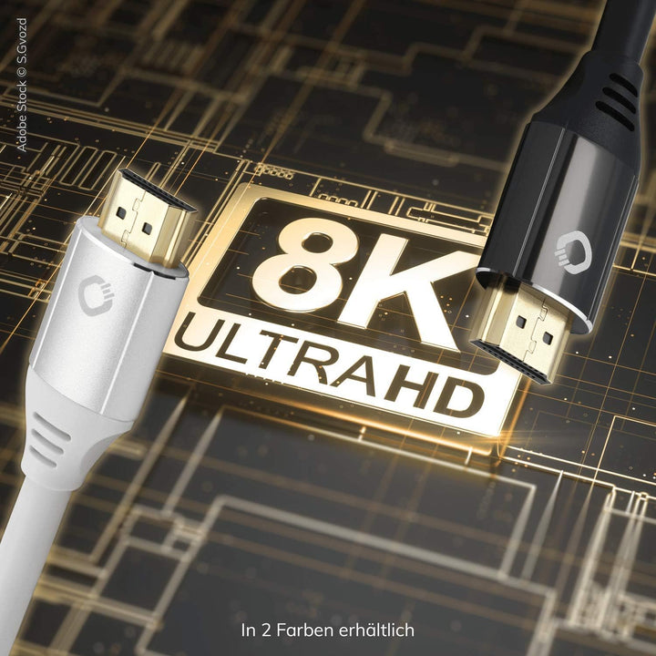 OEHLBACH Black Magic MKII - Ultra High Speed HDMI Kabel, 8K @60Hz, 4K @120Hz, 48 Gbit/s, HDR10+, Dol